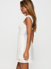 Eternally Yours Mini Dress White