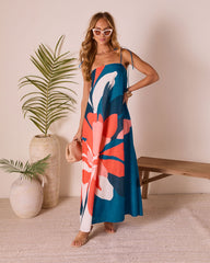 Sunkissed Escape Abstract Maxi Dress