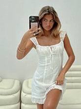 Eternally Yours Mini Dress White