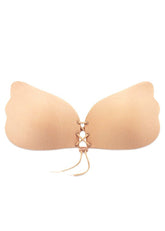 Push-Up Strapless Beige backless Invisible Bra