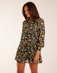 High Neck Swing Dress