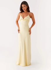 Elona Maxi Dress - Baby Yellow