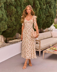 Rayleen Floral Chiffon Maxi Dress