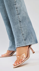 Malina Heeled Mules - Nude