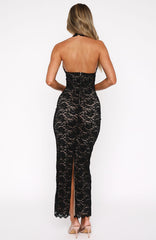 Destiny Lace Maxi Dress Black