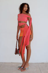 Midnight Gala Mini Dress Scarlett Inferno