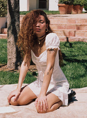 Mikail Mini Dress White