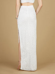 Lara Dresses 29311 Beaded Skirt Side Slit