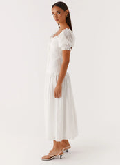 Hundred Percent Midi Dress - White