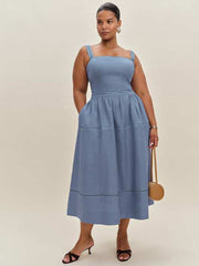 Everett Linen Dress Es