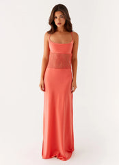 Shae Maxi Dress - Tangerine