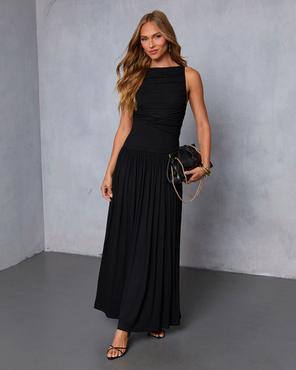 Mette Ruched Maxi Dress