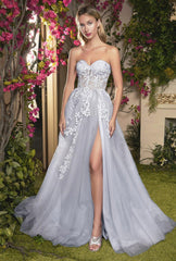 Andrea & Leo A1029 Strapless Corset Prom Dress